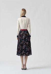 Vivid print pattern skirt