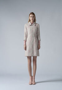 Mix Pink tweed dress