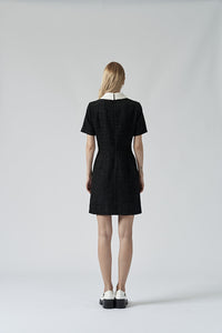 Black tweed dress